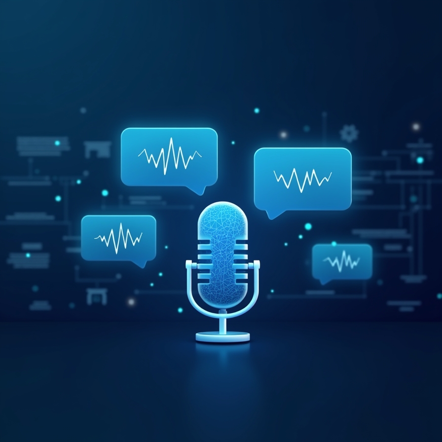 flux dev ai conversation interface with sound waves chat bubbl 3