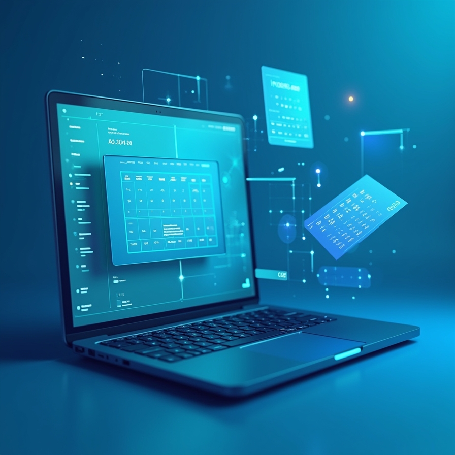 flux dev modern digital calendar interface with ai elements au 1