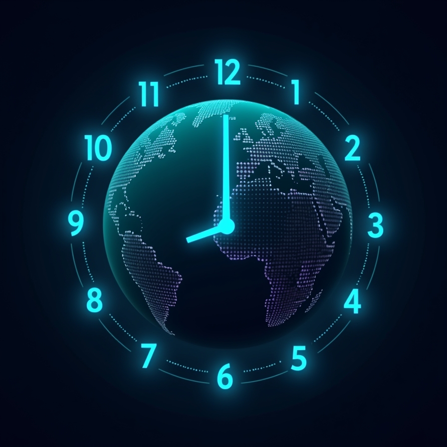 flux dev roundtheclock availability concept 247 digital clock 2
