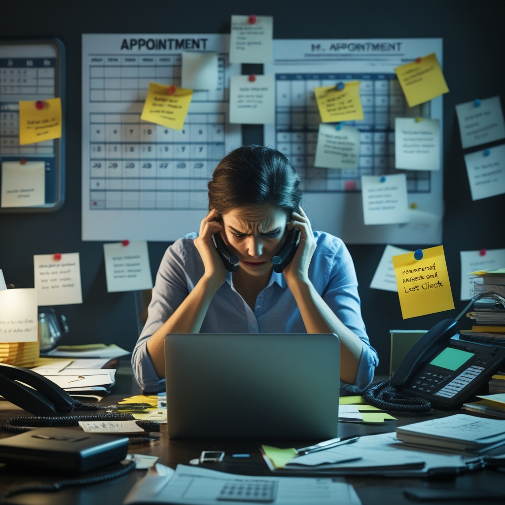 leonardo phoenix 10 a stressed small business owner sitting at 0